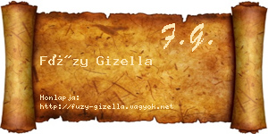 Füzy Gizella névjegykártya